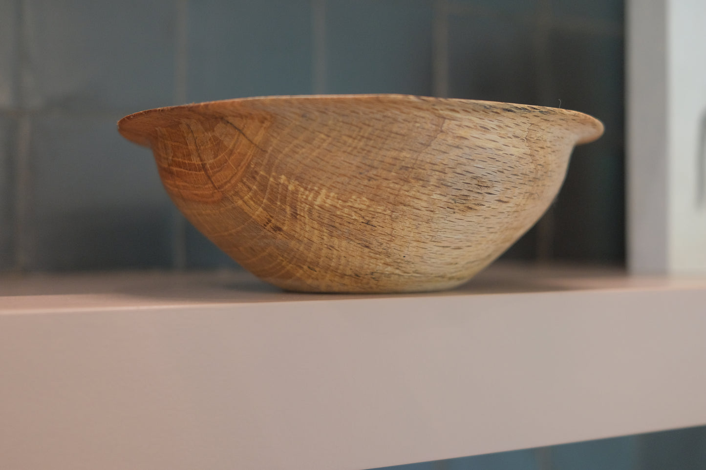 Winged oak bowl