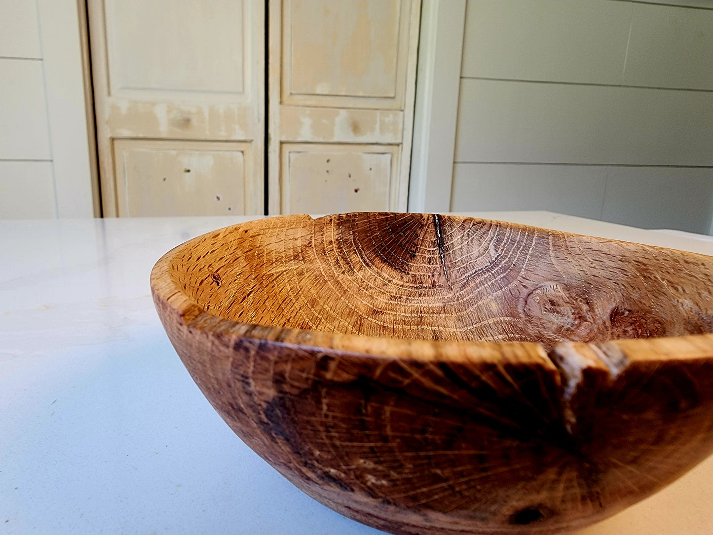 Oak hand bowl