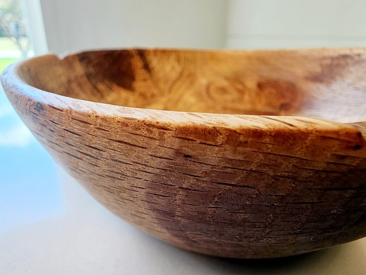 Oak hand bowl