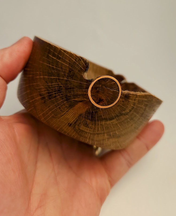 Marydale Small Red Oak w/copper rings