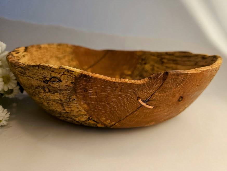 Abstract Rimmed Dykes Farm Bread Bowl