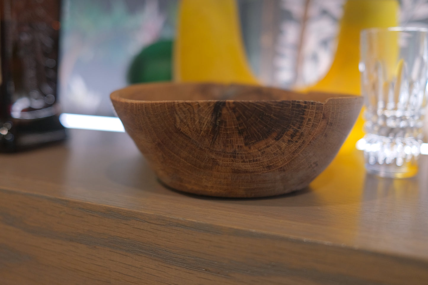 Oak hand bowl