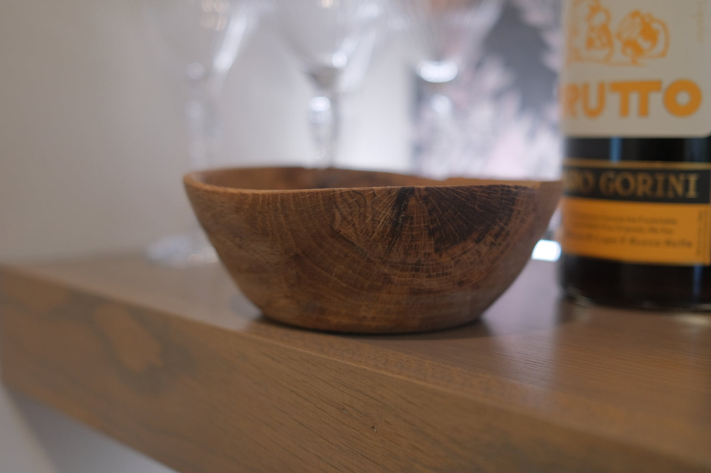 Oak hand bowl