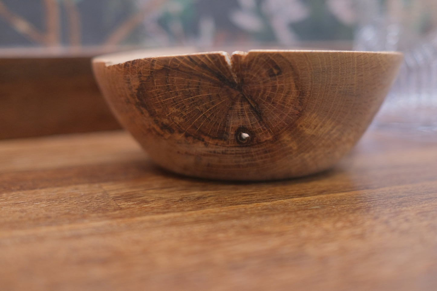 Oak hand bowl