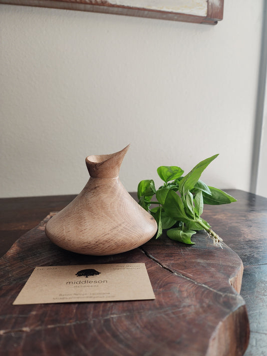 Oak bud vase