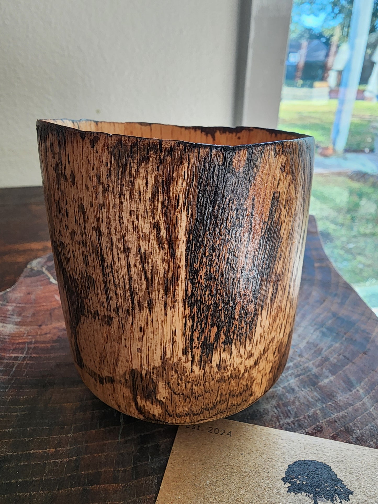 Ebonized Oak Vessel