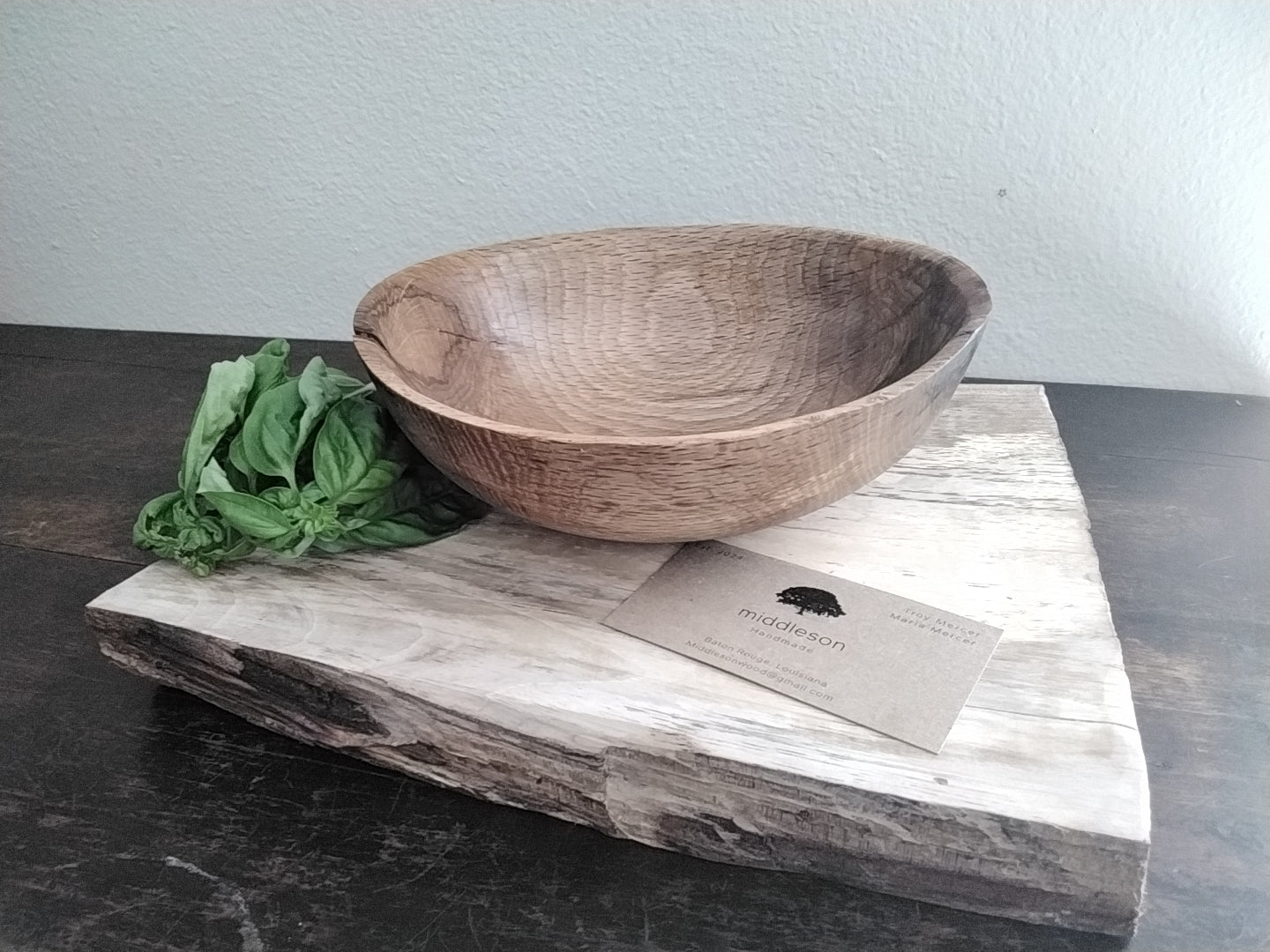 Oak bowl