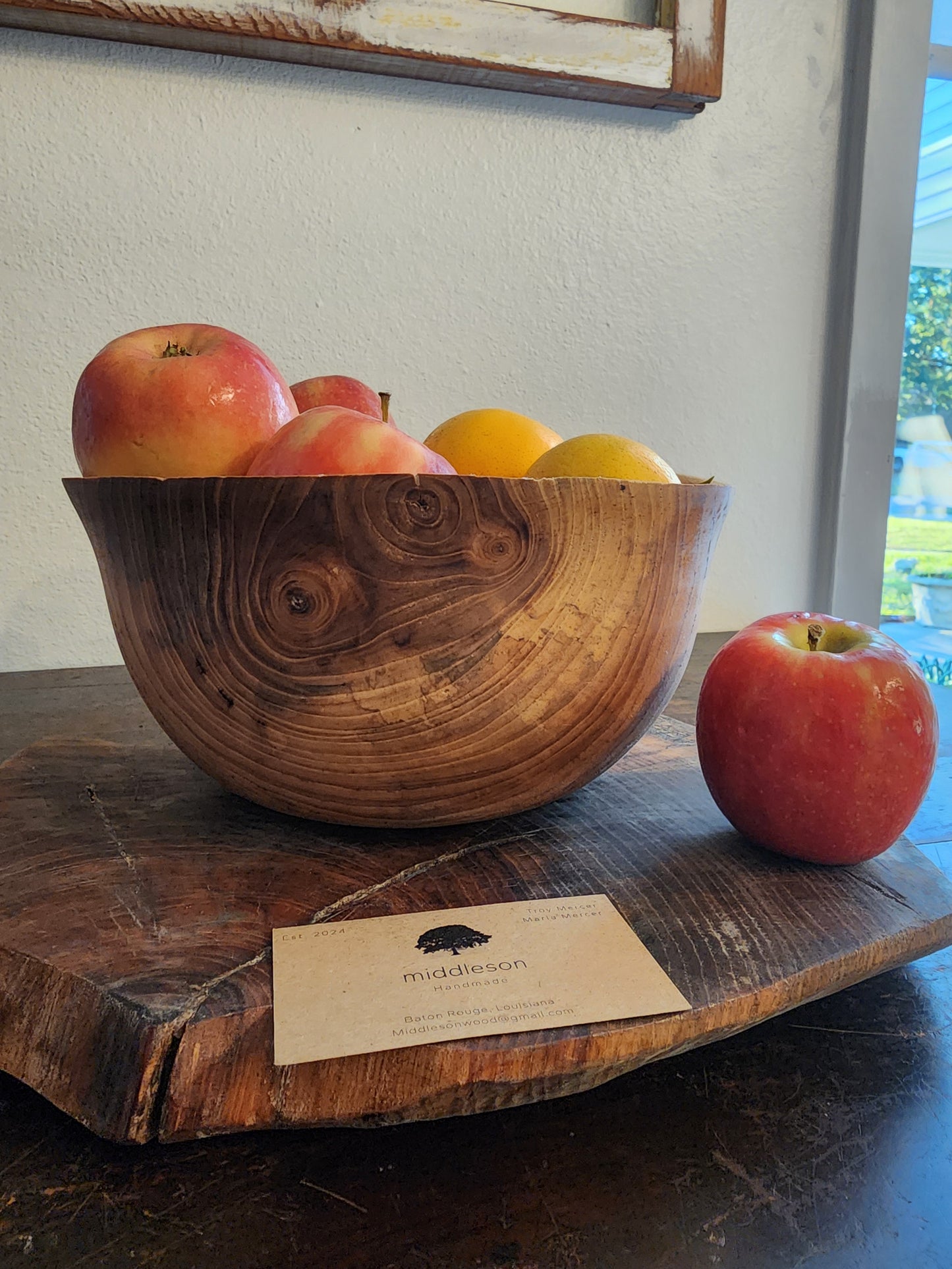 Elm fruit bowl