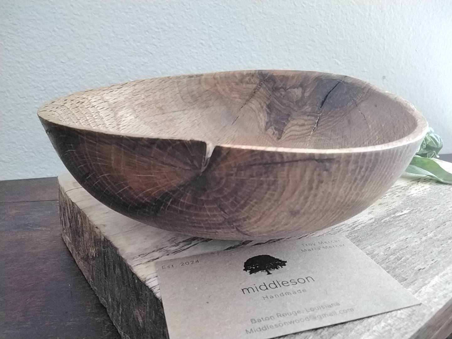 Oak bowl