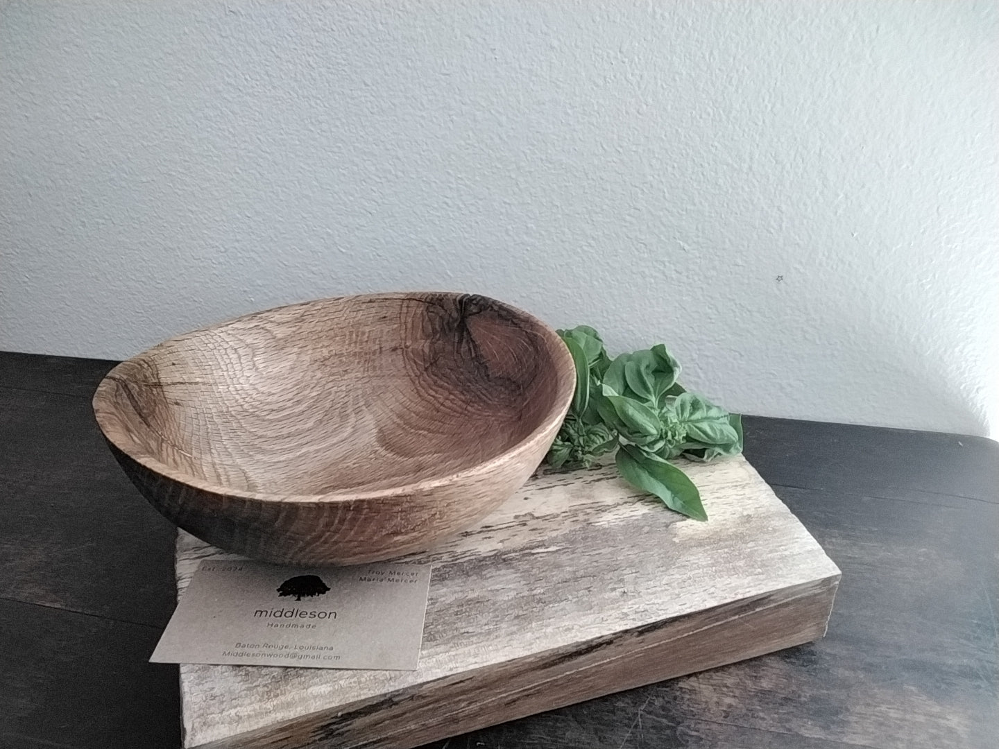 Oak bowl