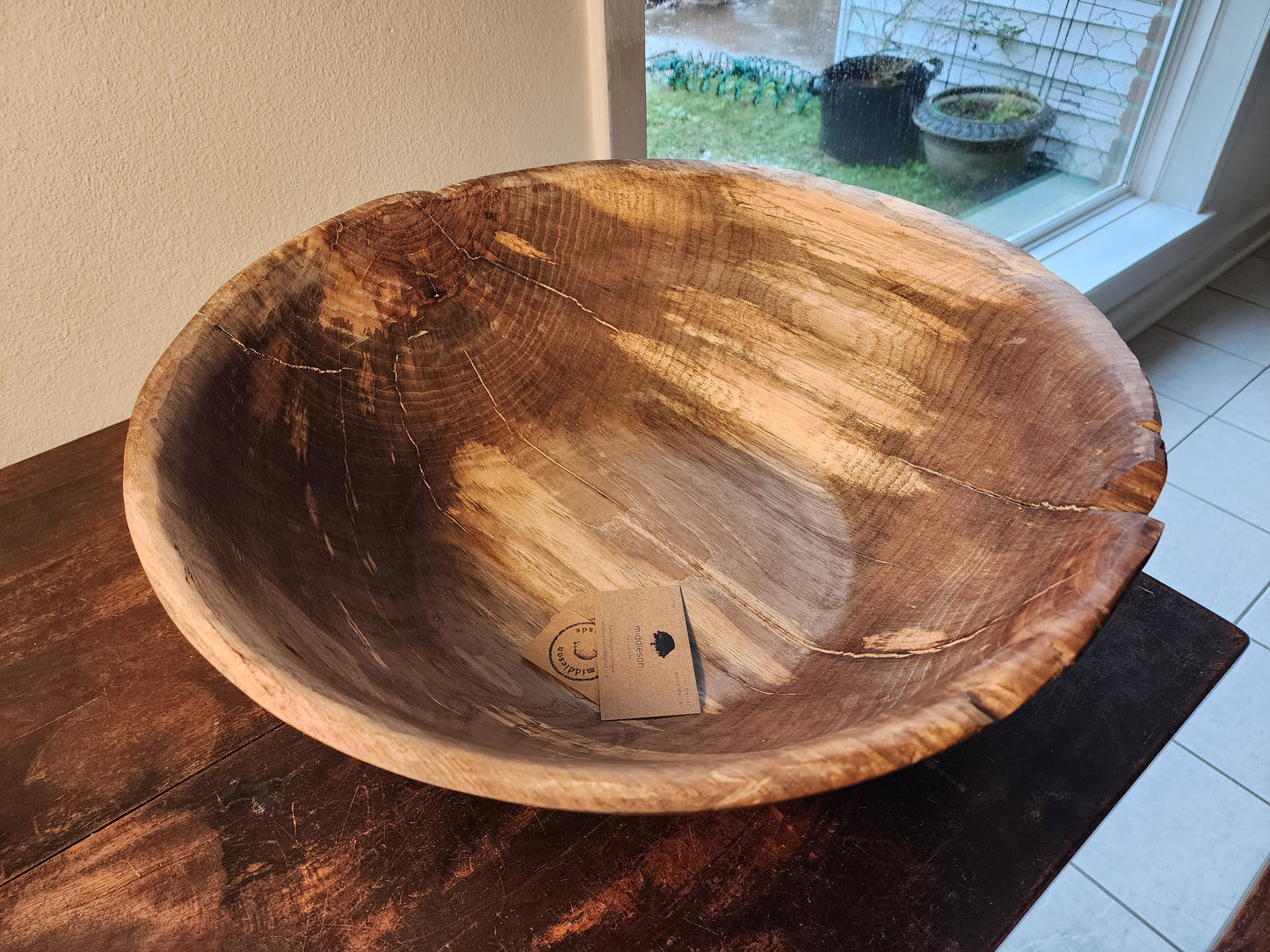 Flamed Elm centerpiece