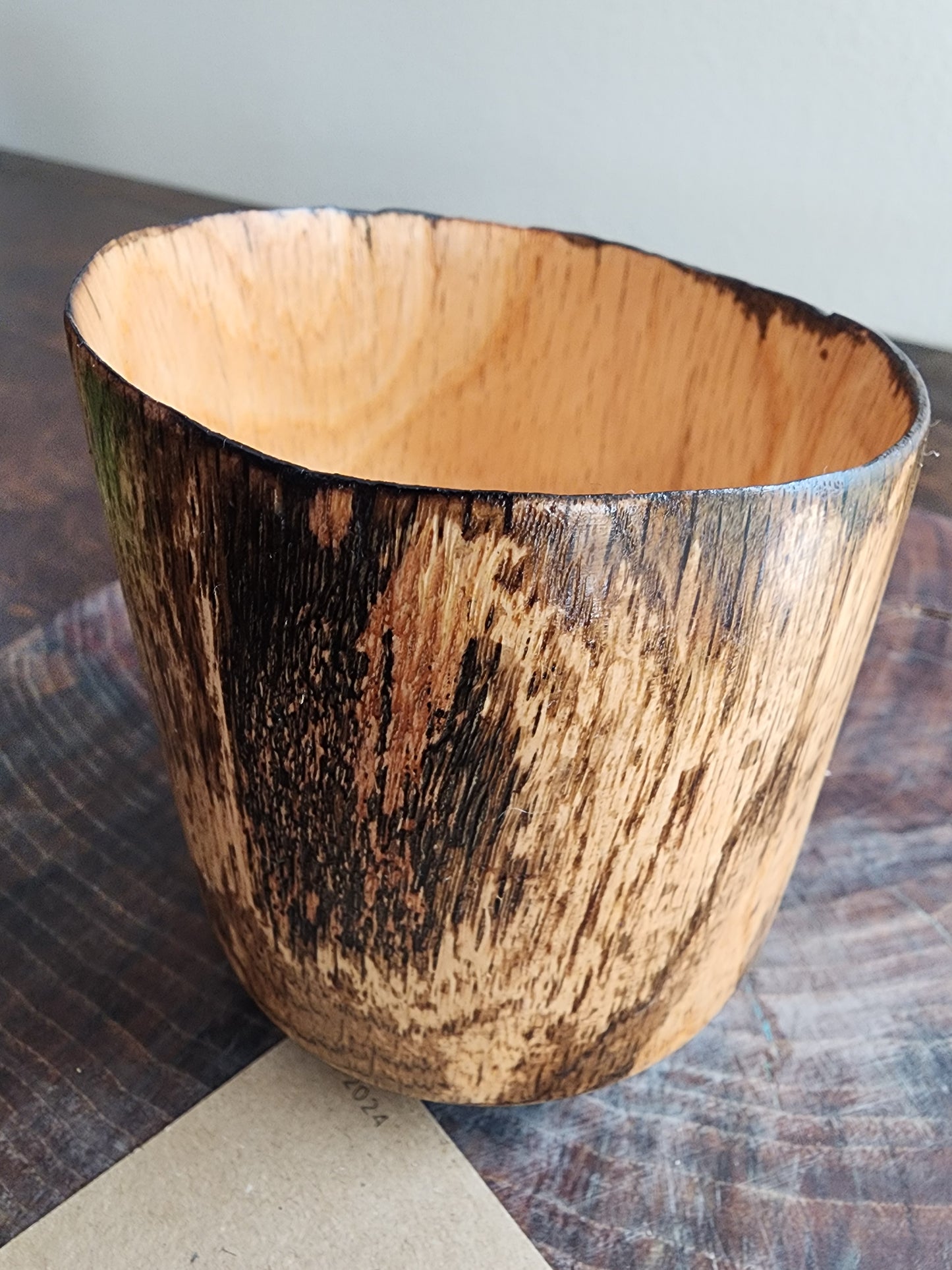 Ebonized Oak Vessel