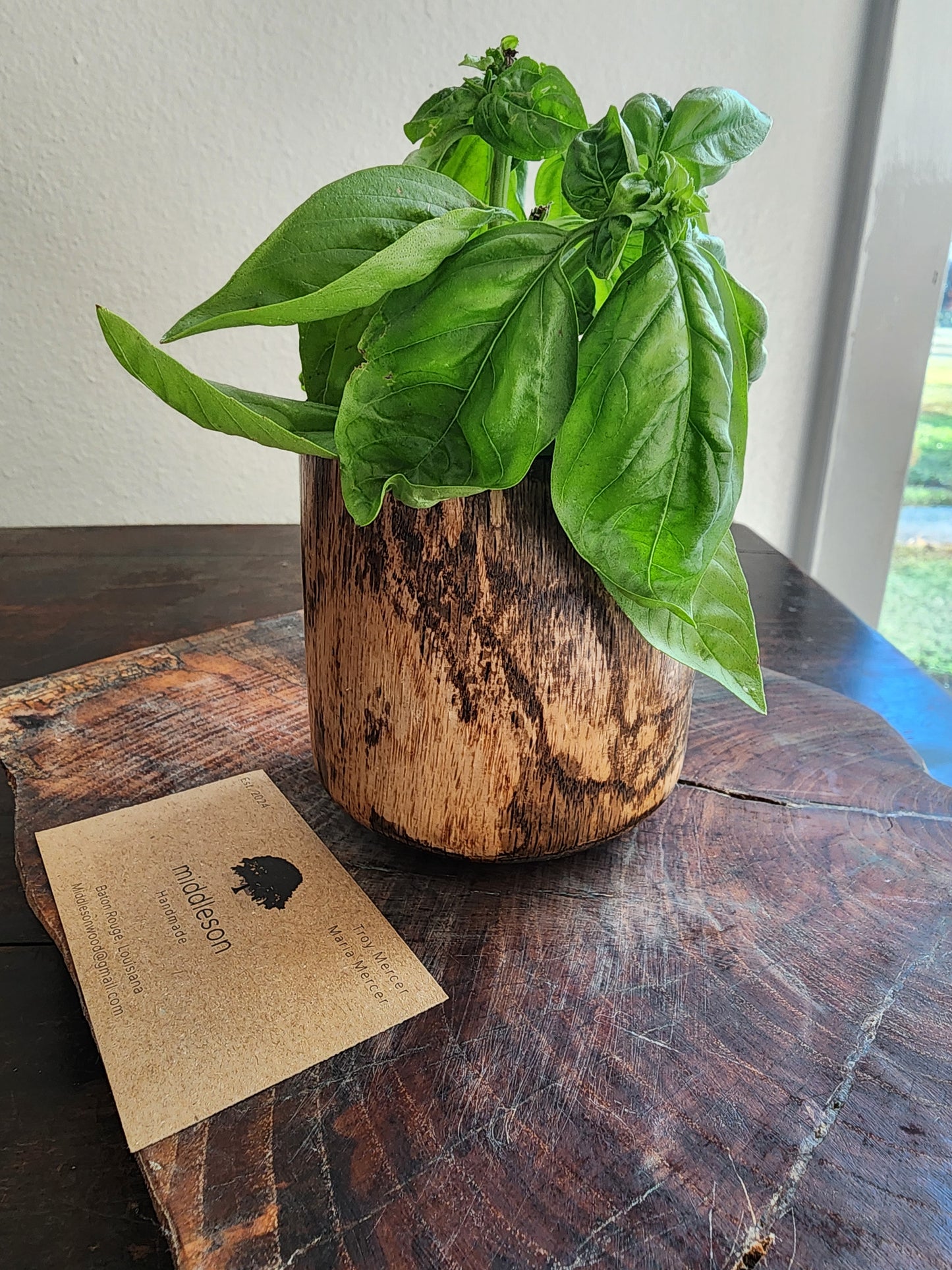 Ebonized Oak Vessel