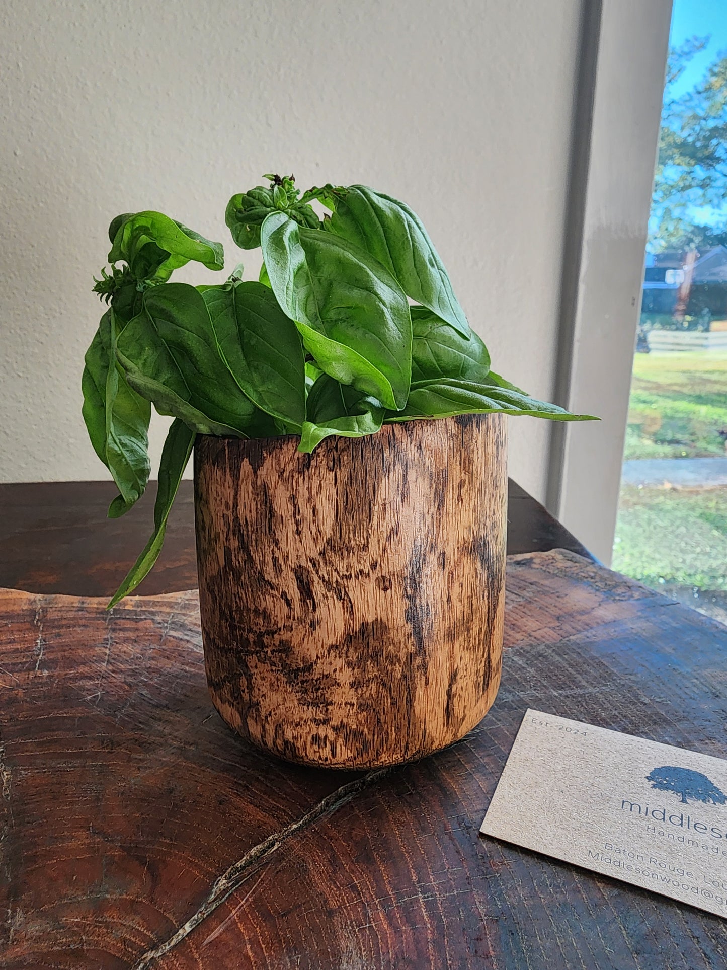 Ebonized Oak Vessel