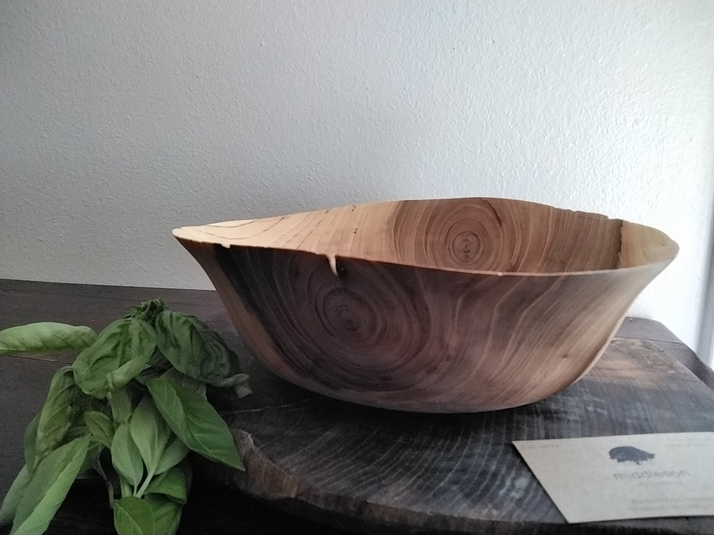 Elm salad bowl